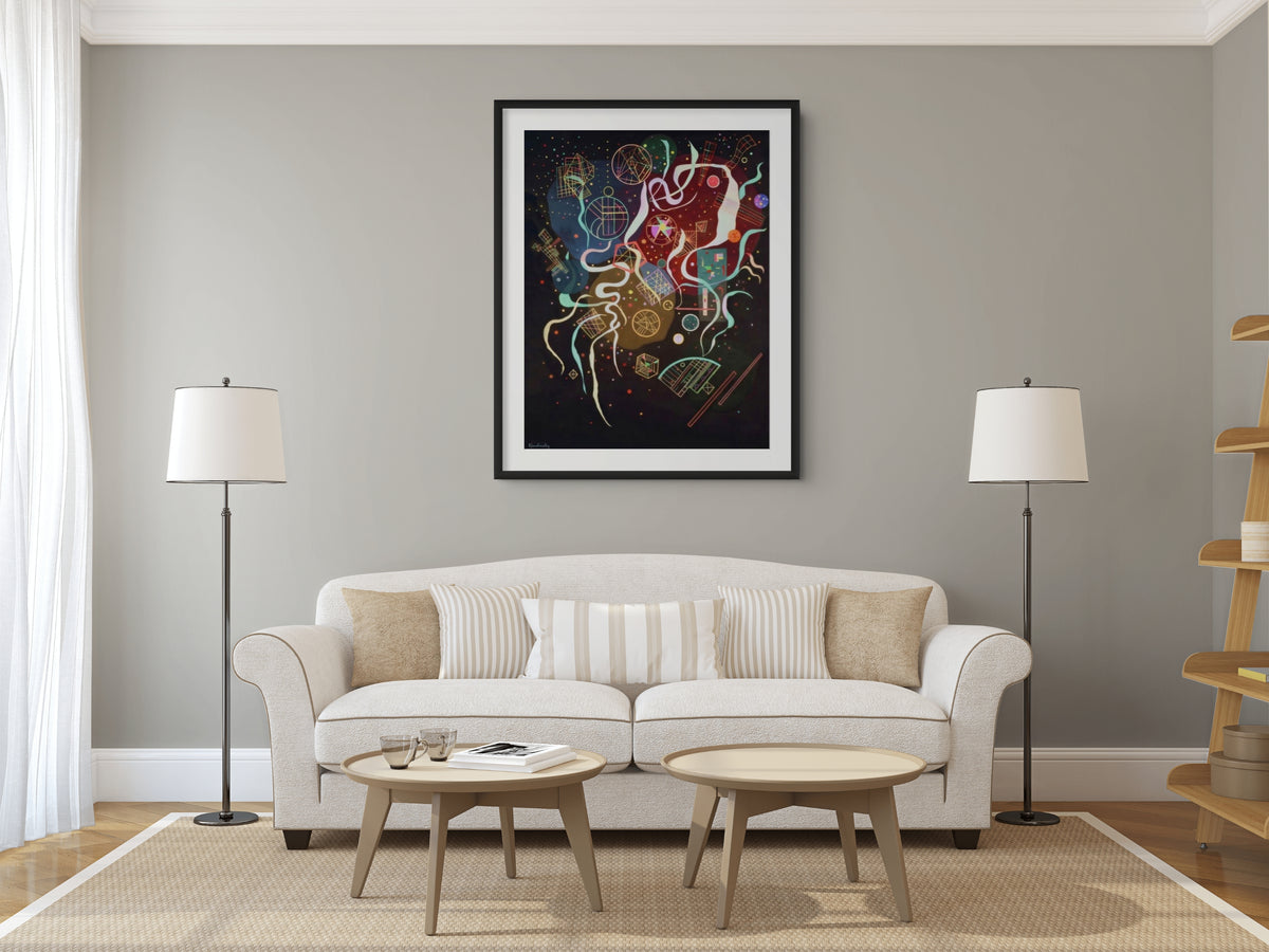 Couple on Horseback - Wassily Kandinsky - Premium 430g canvas (gallery quality)