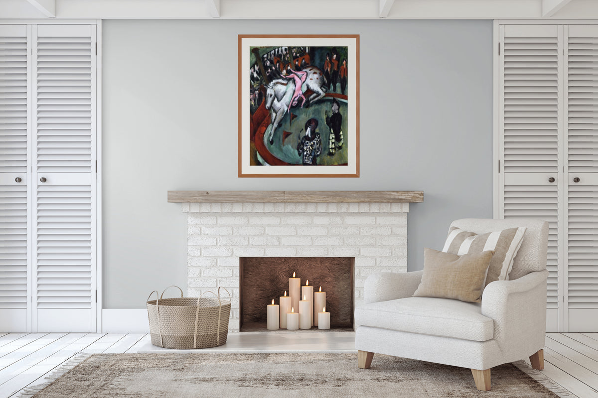 Jinete de circo - Ernst Ludwig Kirchner - Lienzo premium 430g (calidad de galeria)