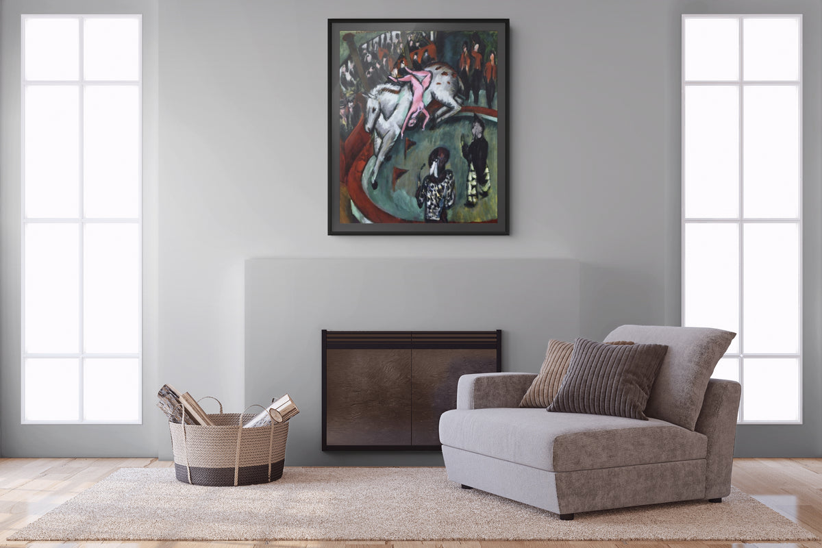 Jinete de circo - Ernst Ludwig Kirchner - Lienzo premium 430g (calidad de galeria)