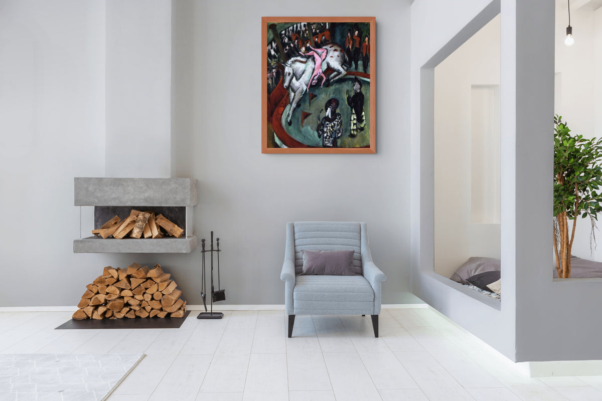 Jinete de circo - Ernst Ludwig Kirchner - Lienzo premium 430g (calidad de galeria)