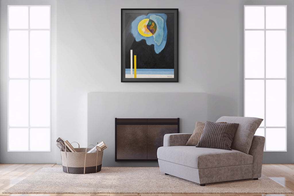 Couple on Horseback - Wassily Kandinsky - Premium 430g canvas (gallery quality)