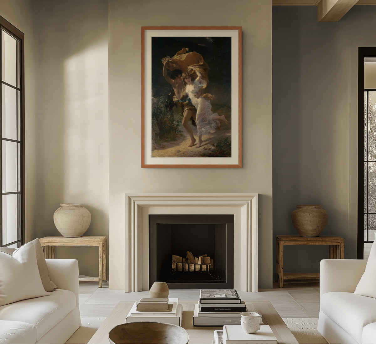 La tormenta - Pierre Auguste Cot - Lienzo premium 430g (calidad de galeria)