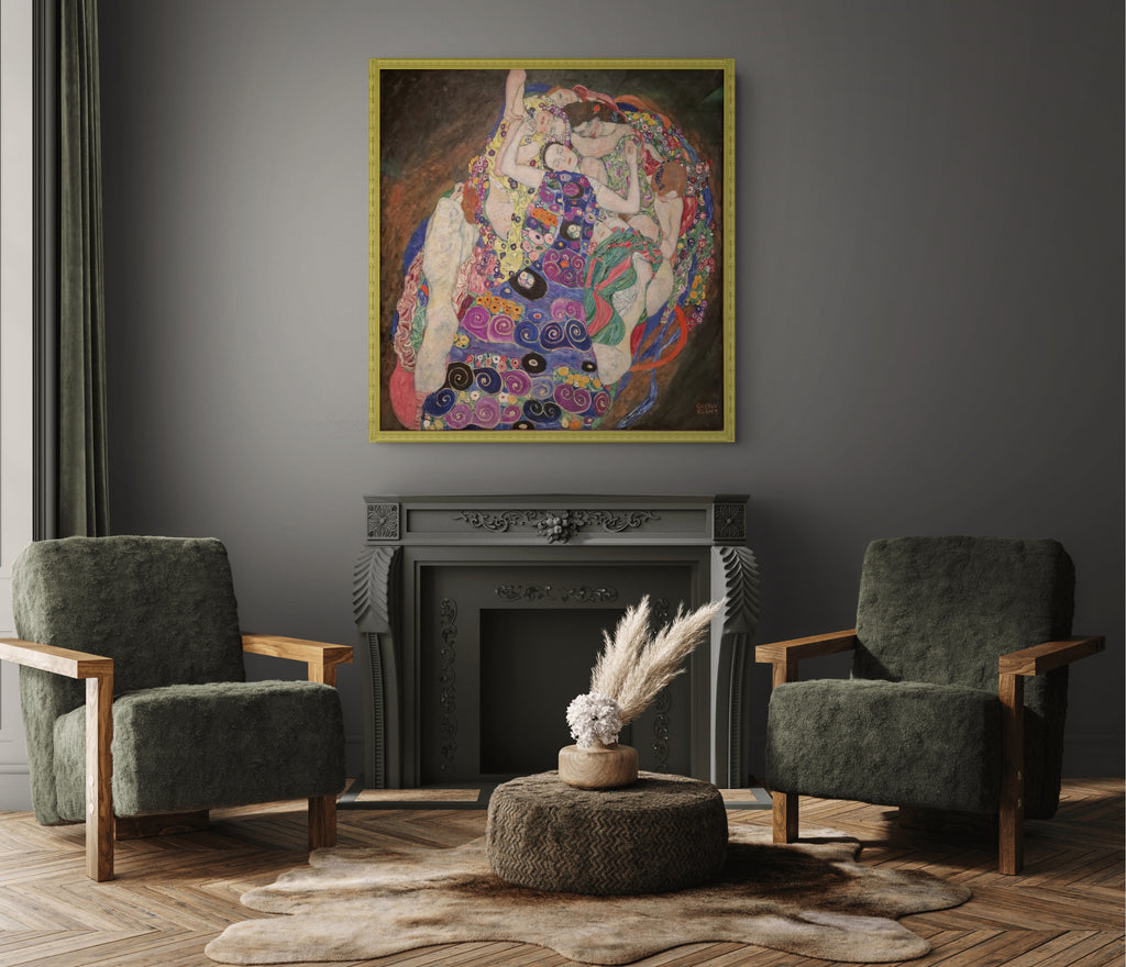 La virgen - Gustav Klimt - Lienzo premium 430g (calidad de galeria)