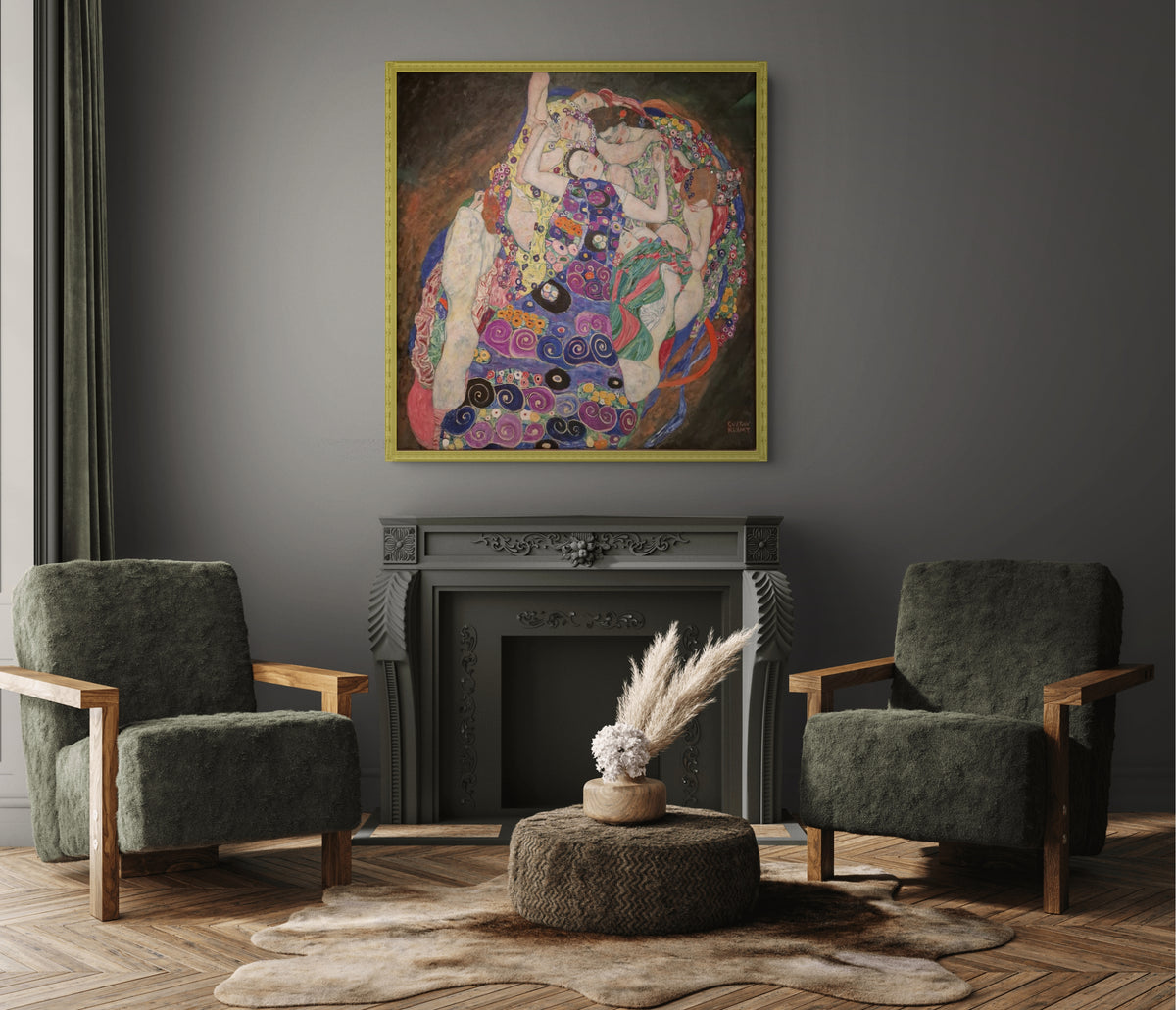 La virgen - Gustav Klimt - Lienzo premium 430g (calidad de galeria)