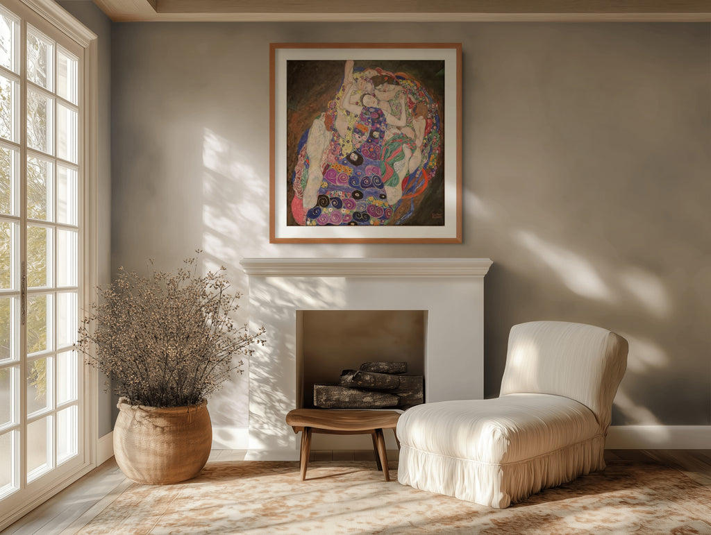 La virgen - Gustav Klimt - Lienzo premium 430g (calidad de galeria)
