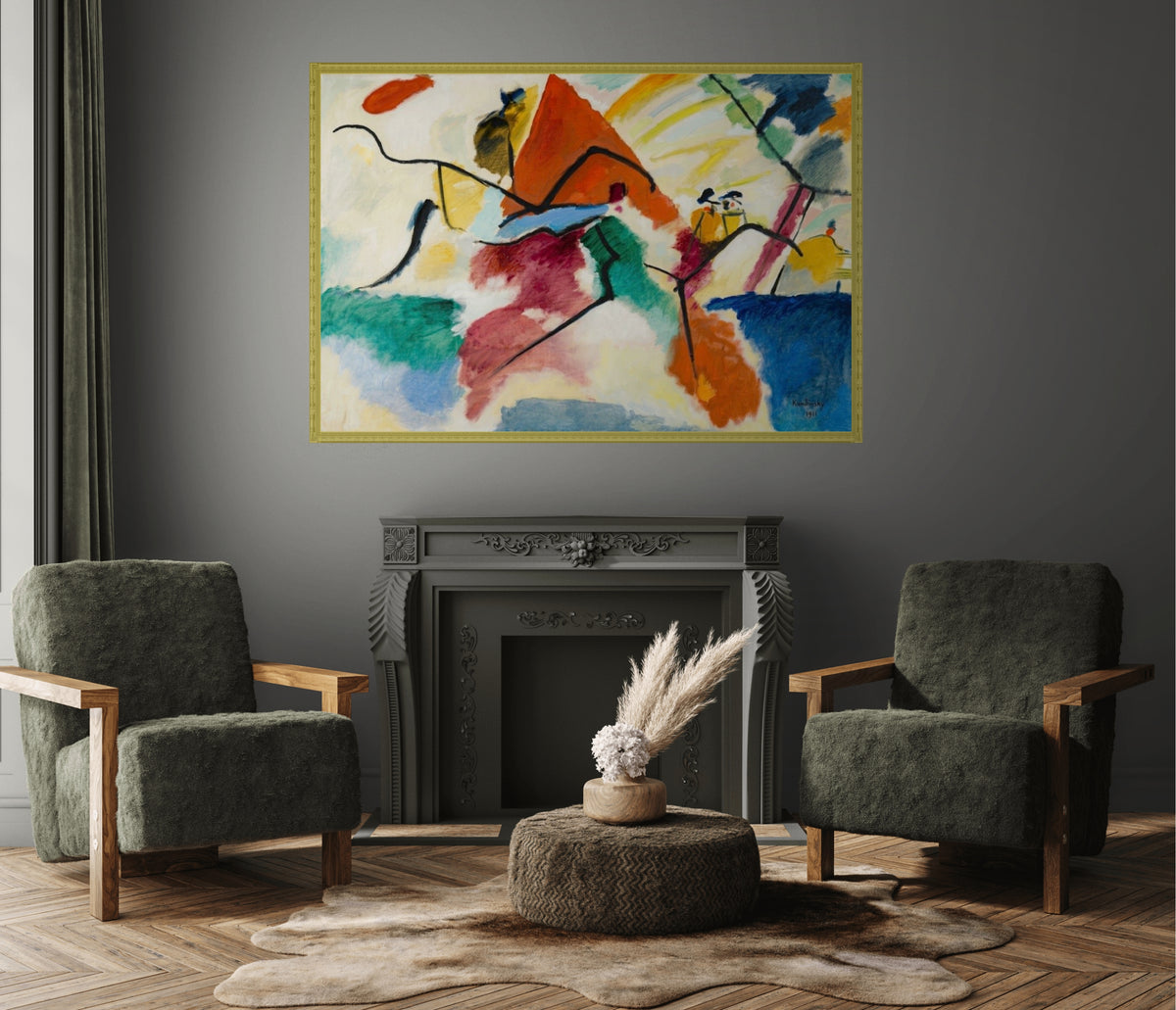 Couple à cheval - Vassily Kandinsky - Toile premium 430g (qualité galerie)