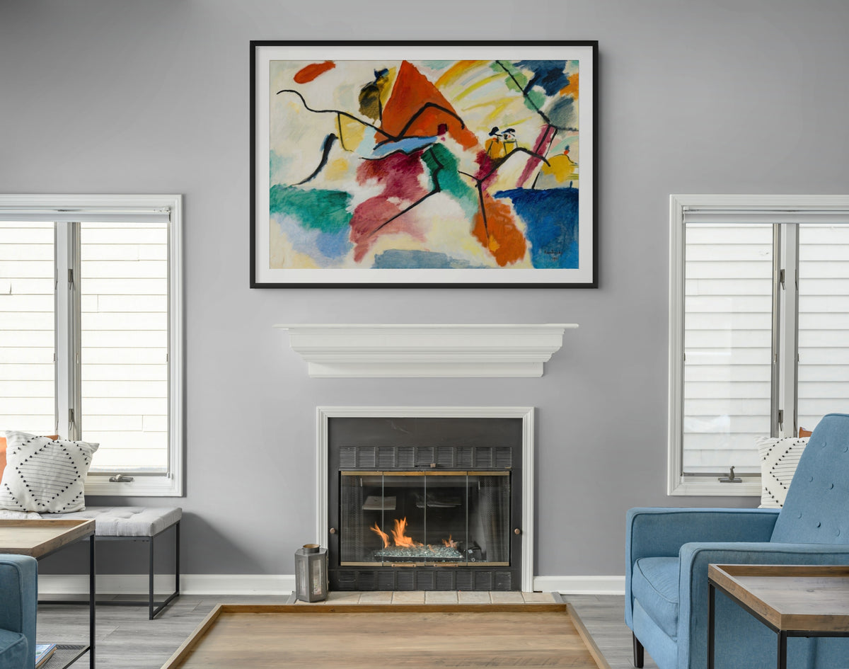 Couple à cheval - Vassily Kandinsky - Toile premium 430g (qualité galerie)
