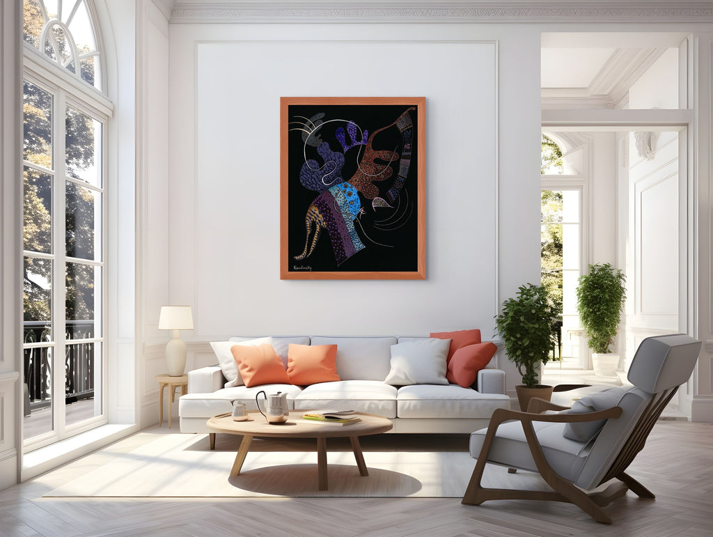 Couple on Horseback - Wassily Kandinsky - Premium 430g canvas (gallery quality)