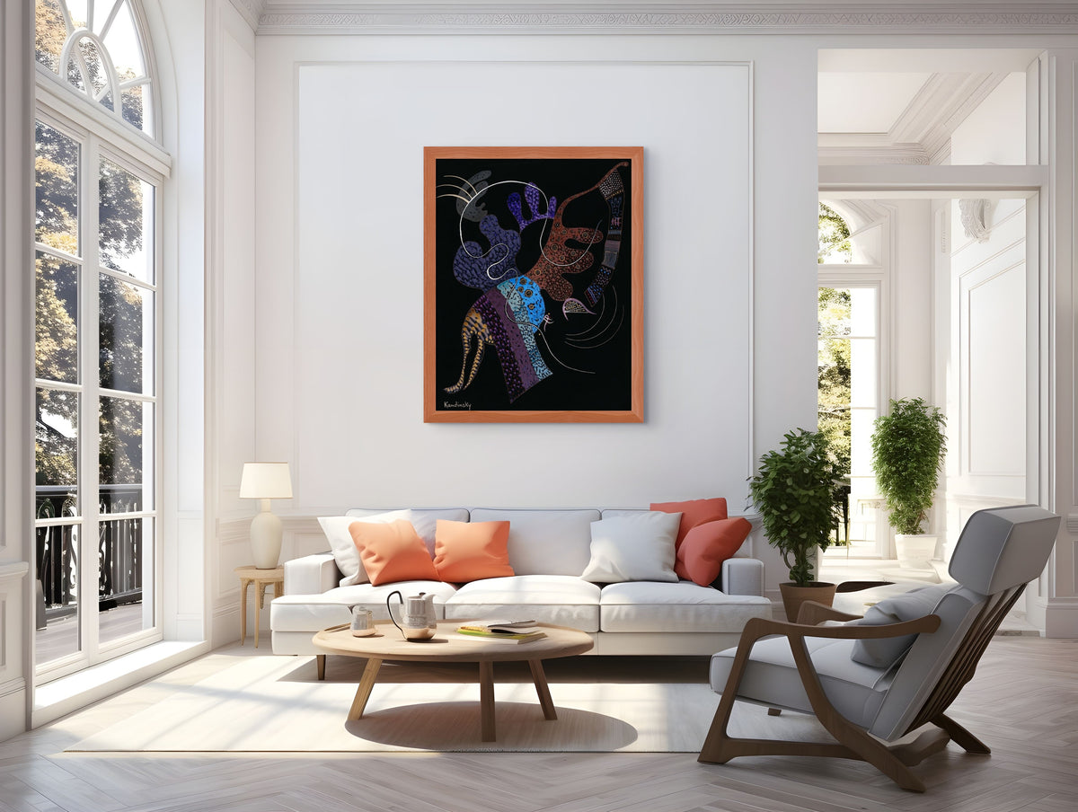 Couple on Horseback - Wassily Kandinsky - Premium 430g canvas (gallery quality)