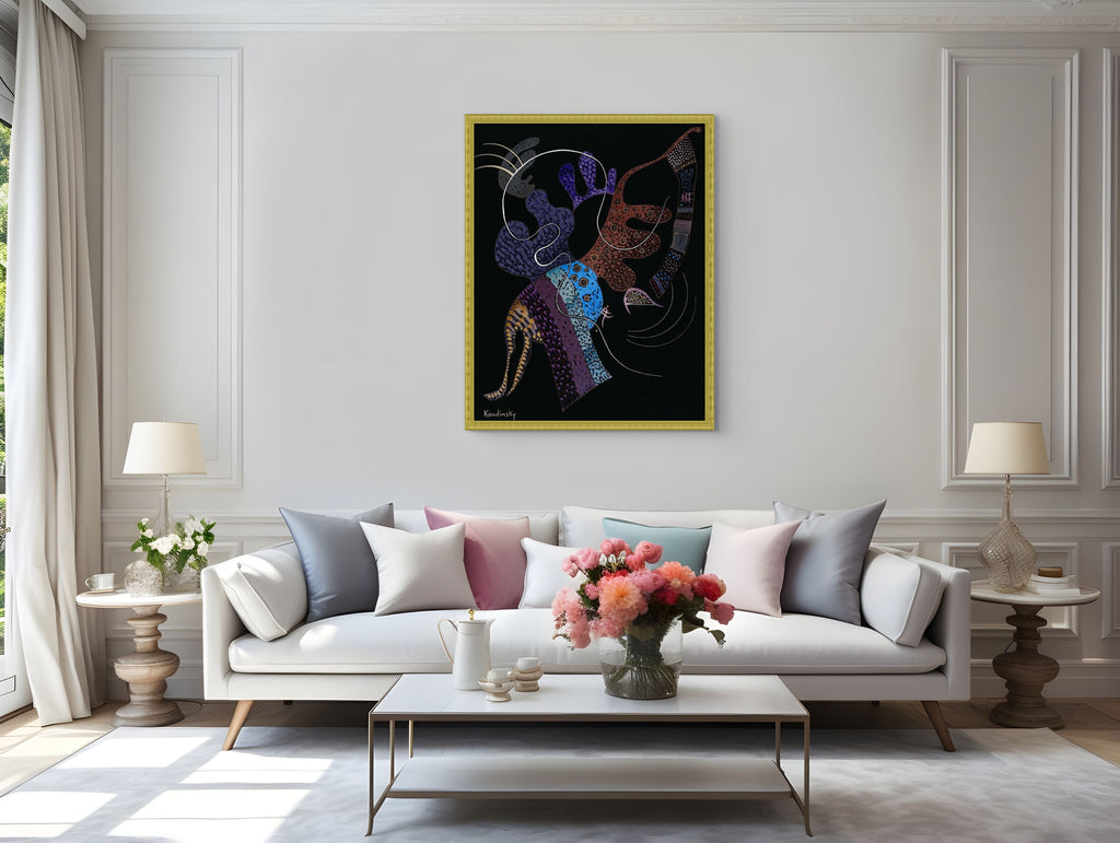 Couple on Horseback - Wassily Kandinsky - Premium 430g canvas (gallery quality)