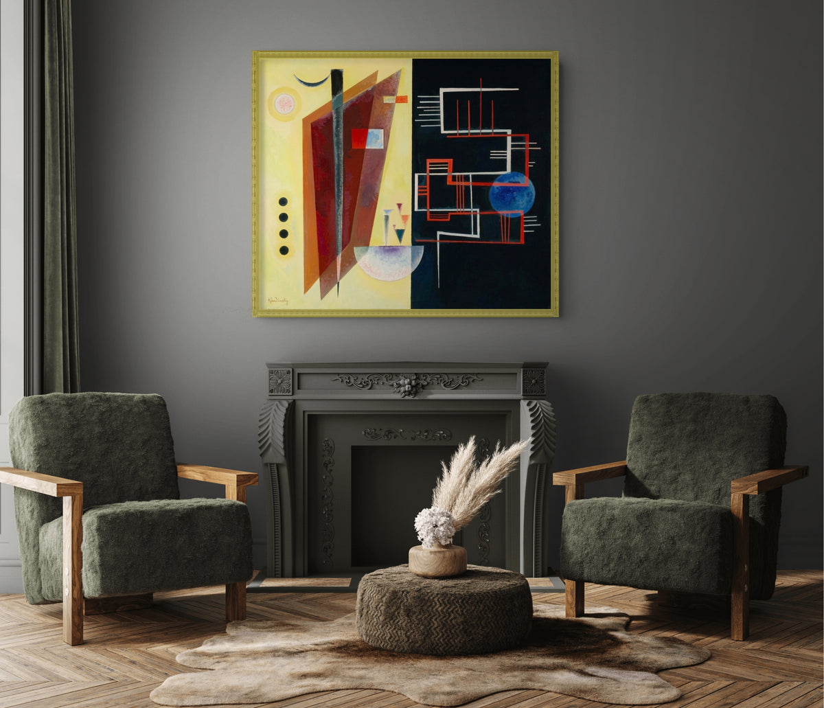 Couple à cheval - Vassily Kandinsky - Toile premium 430g (qualité galerie)