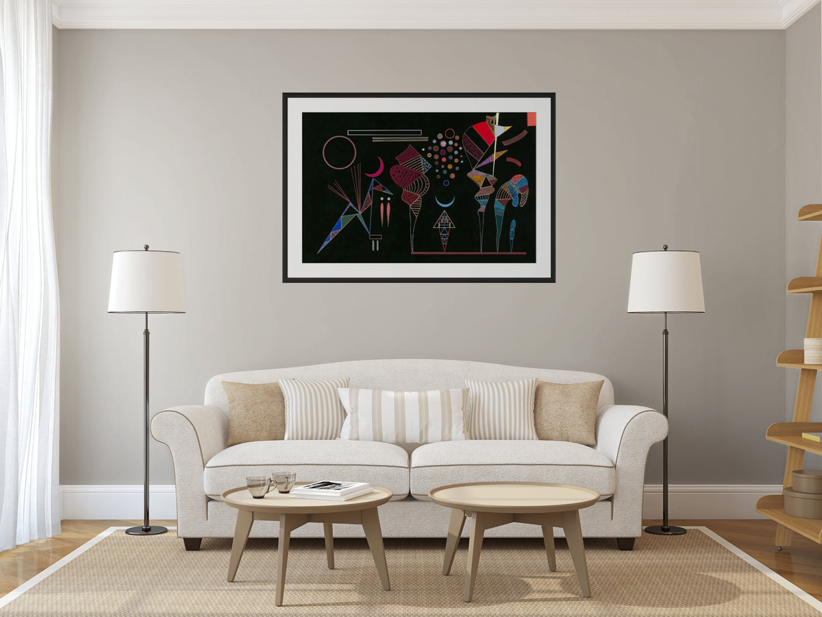 Estudio para «Contrastes reducidos» - Wassily Kandinsky - Lienzo premium 430g (calidad de galeria)