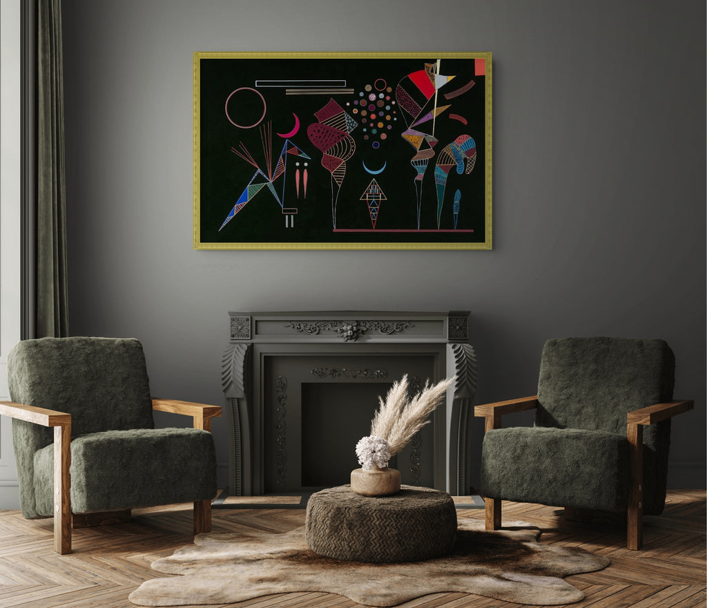 Estudio para «Contrastes reducidos» - Wassily Kandinsky - Lienzo premium 430g (calidad de galeria)