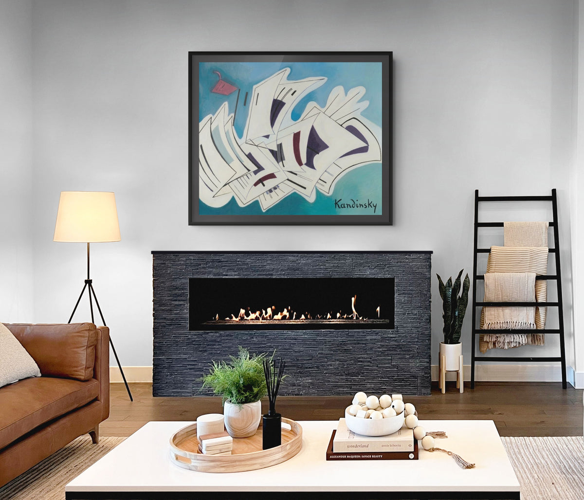 Couple à cheval - Vassily Kandinsky - Toile premium 430g (qualité galerie)