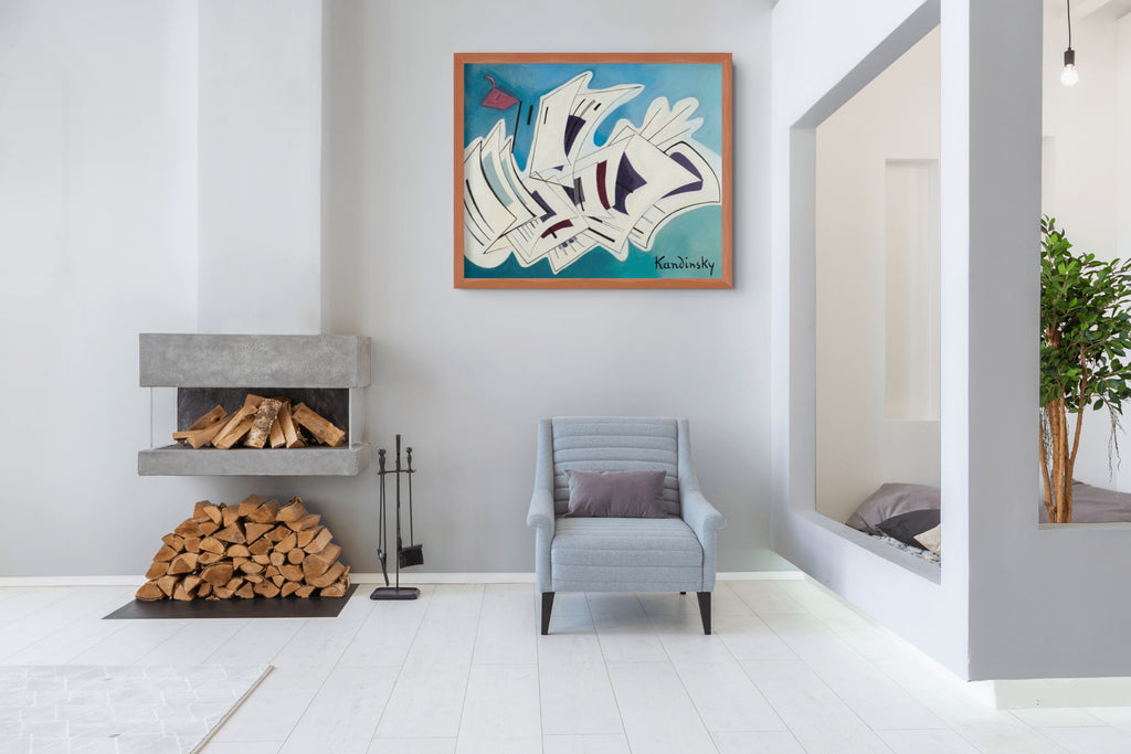 Couple à cheval - Vassily Kandinsky - Toile premium 430g (qualité galerie)