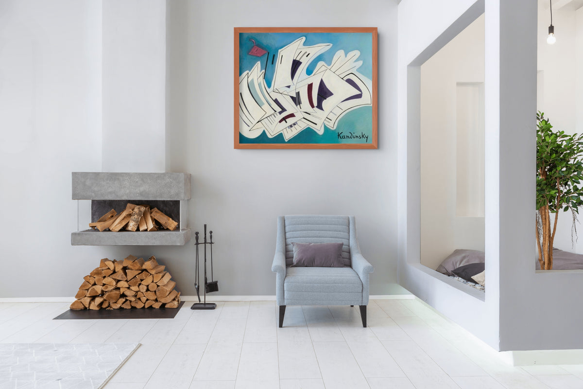 Couple à cheval - Vassily Kandinsky - Toile premium 430g (qualité galerie)