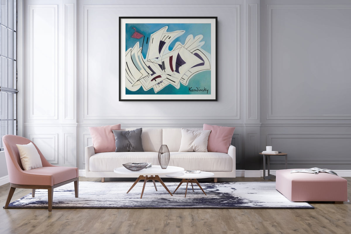 Couple à cheval - Vassily Kandinsky - Toile premium 430g (qualité galerie)