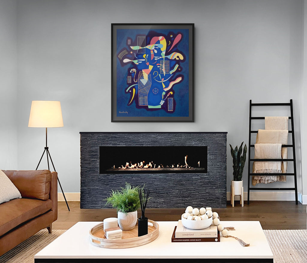 Couple on Horseback - Wassily Kandinsky - Premium 430g canvas (gallery quality)