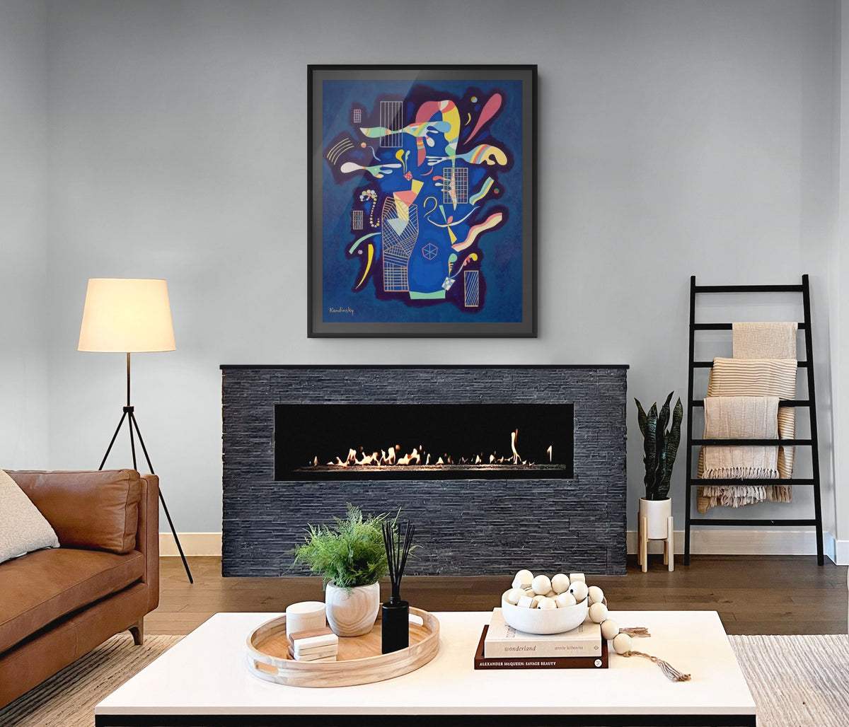 Couple on Horseback - Wassily Kandinsky - Premium 430g canvas (gallery quality)