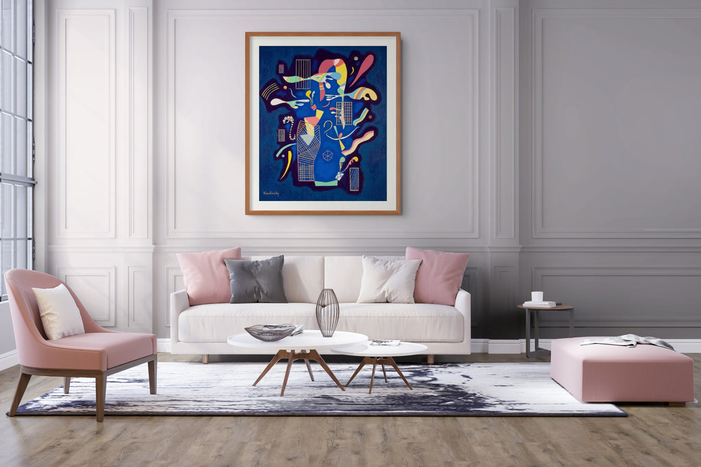 Couple on Horseback - Wassily Kandinsky - Premium 430g canvas (gallery quality)