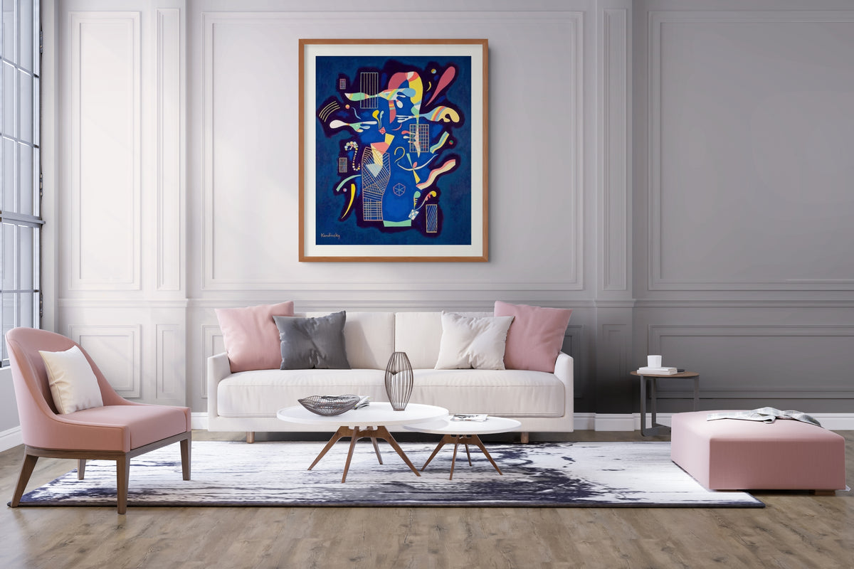 Couple on Horseback - Wassily Kandinsky - Premium 430g canvas (gallery quality)
