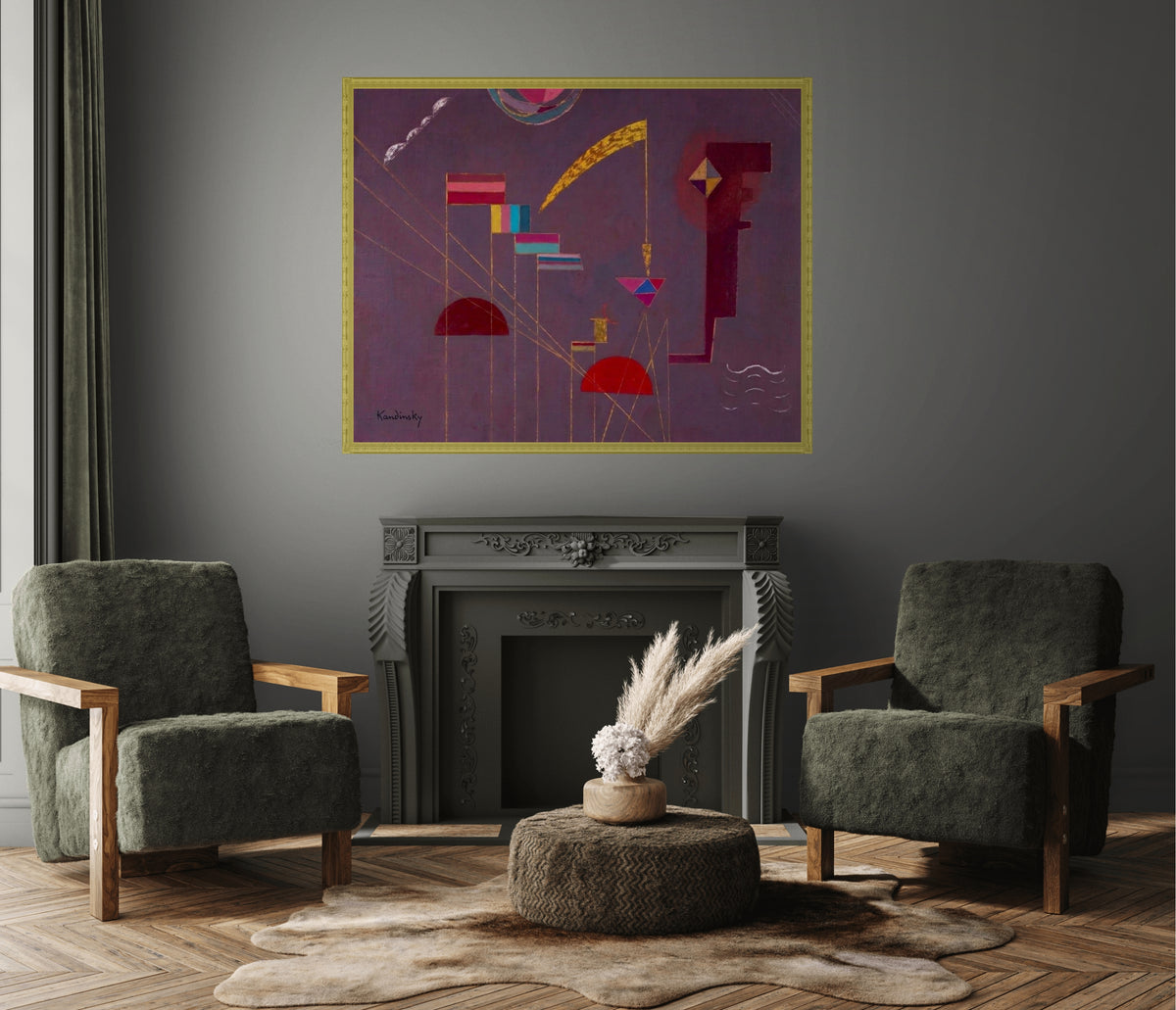 Couple à cheval - Vassily Kandinsky - Toile premium 430g (qualité galerie)