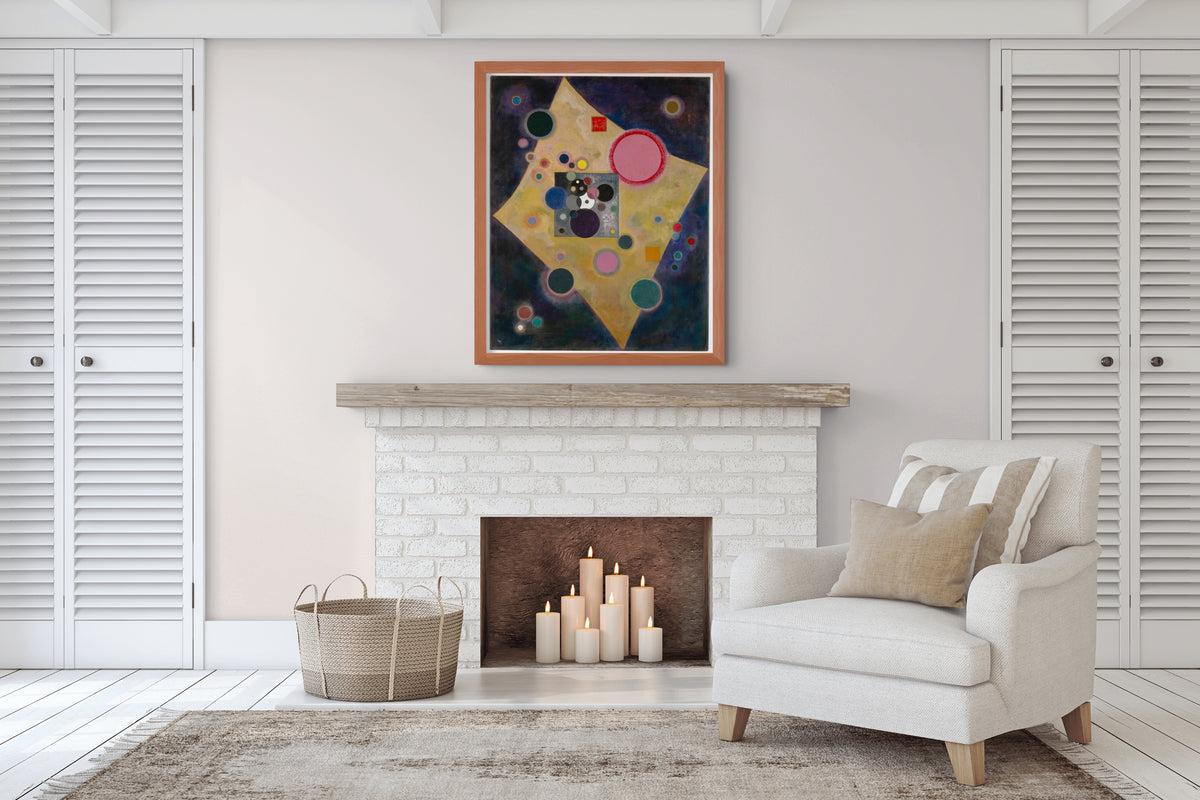 Accent in Pink - Wassily Kandinsky - Premium 430g canvas (gallery quality)