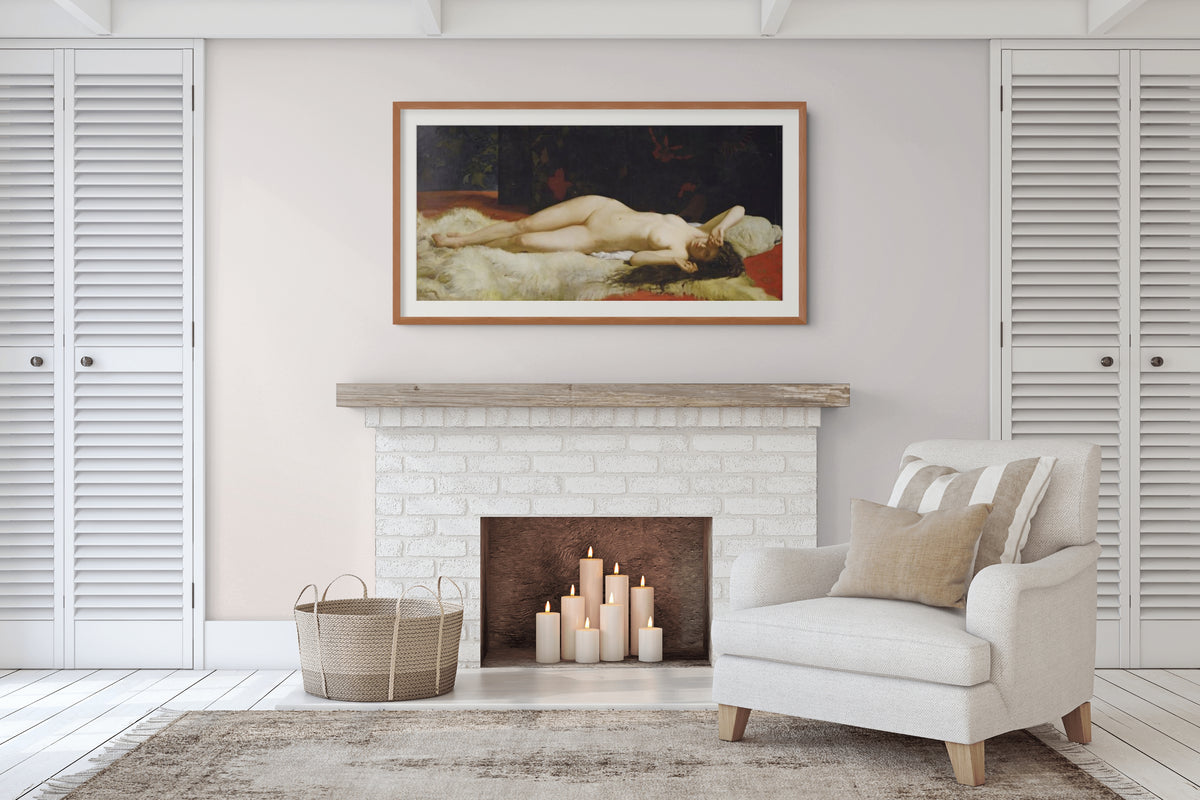 Desnudo reclinado - Alphonse Lecadre - Lienzo premium 430g (calidad de galeria)