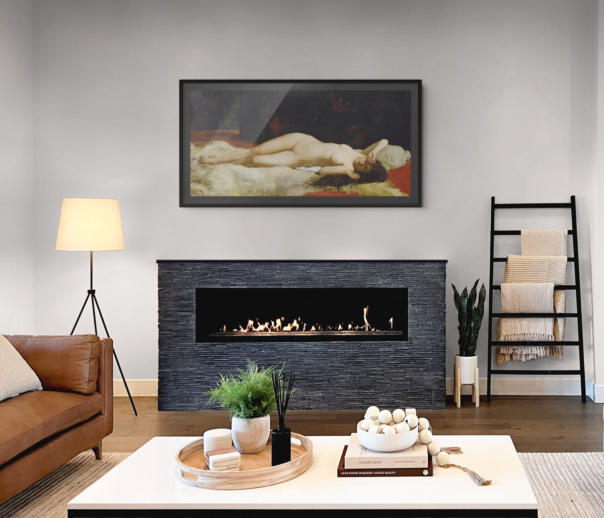 Desnudo reclinado - Alphonse Lecadre - Lienzo premium 430g (calidad de galeria)