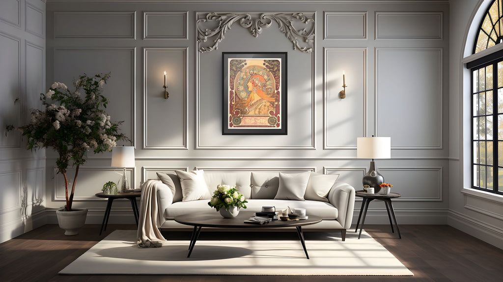 Zodiaco -Alphonse Mucha - Lienzo premium 430g (calidad de galeria)