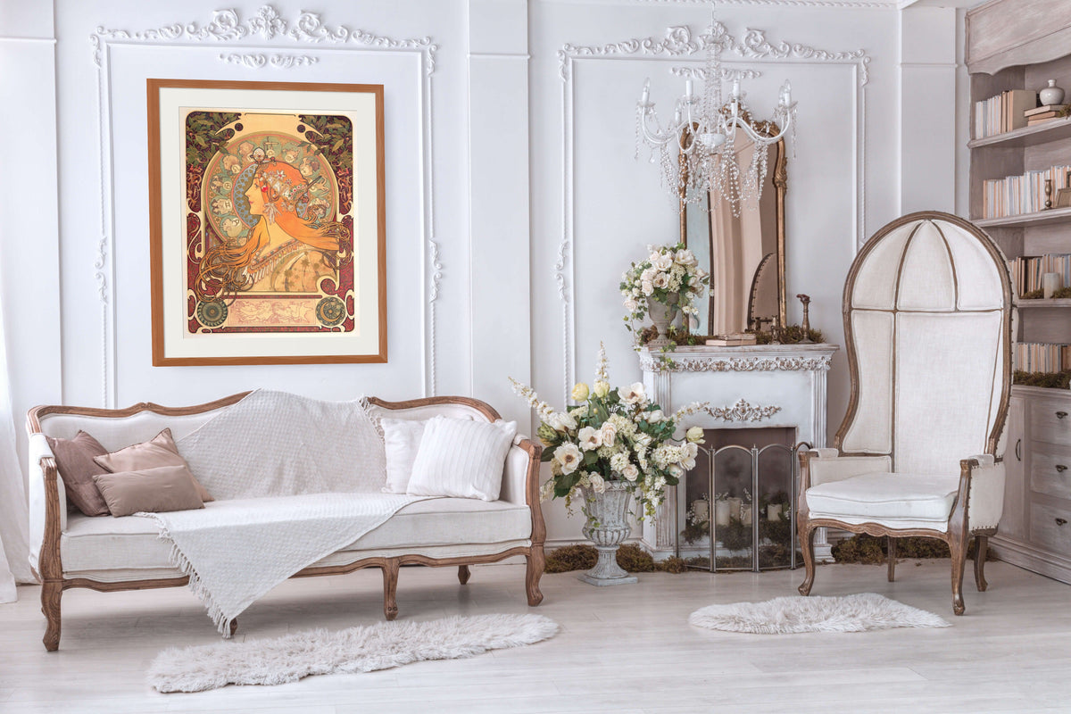 Zodiac - Alphonse Mucha - Premium Canvas 430g (gallery quality)