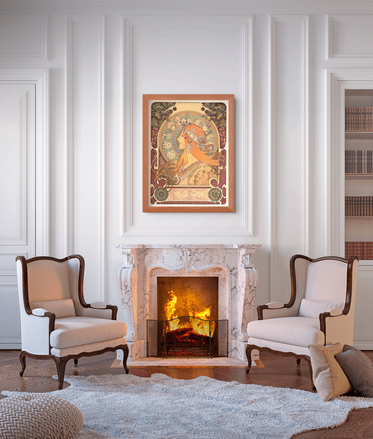 Zodiac - Alphonse Mucha - Premium Canvas 430g (gallery quality)