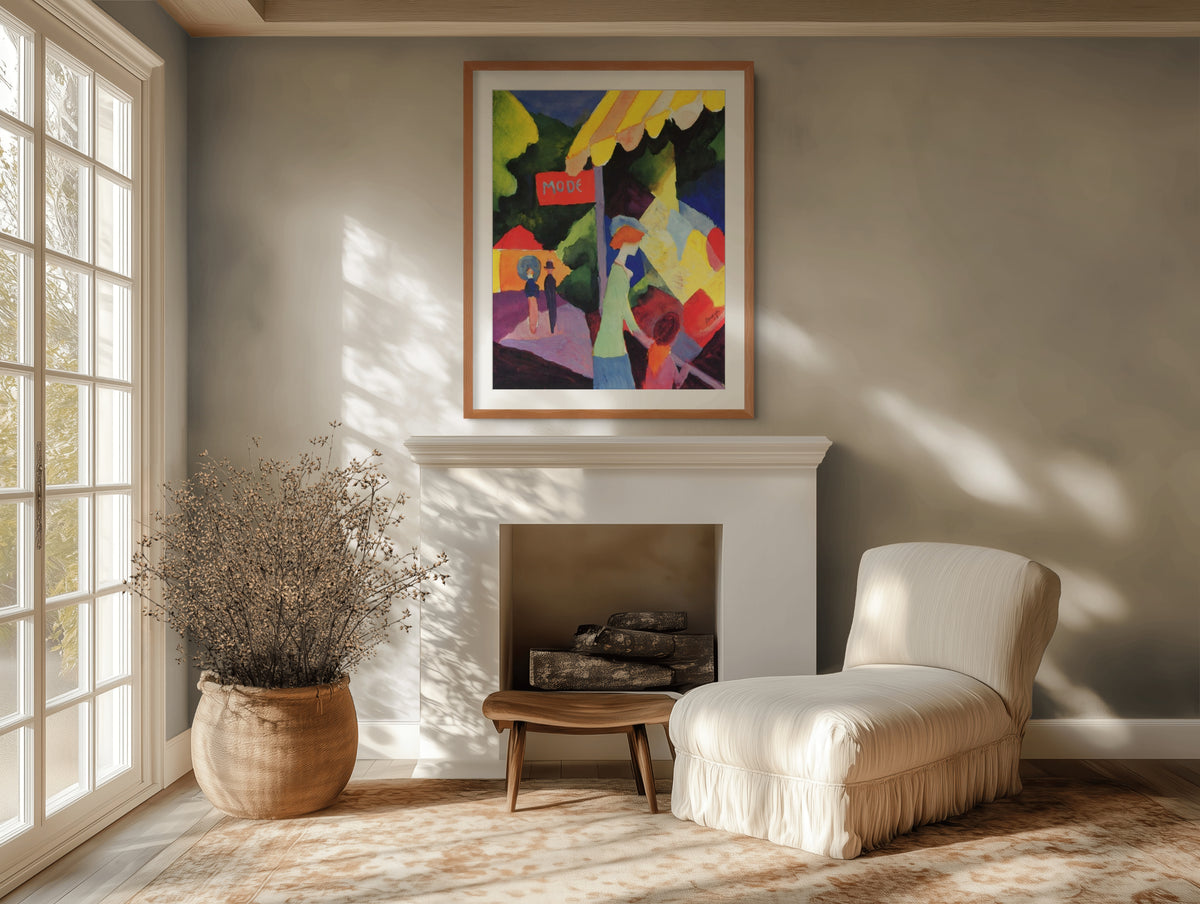 Fashion store - August Macke - Premium canvas 430g (gallery quality)