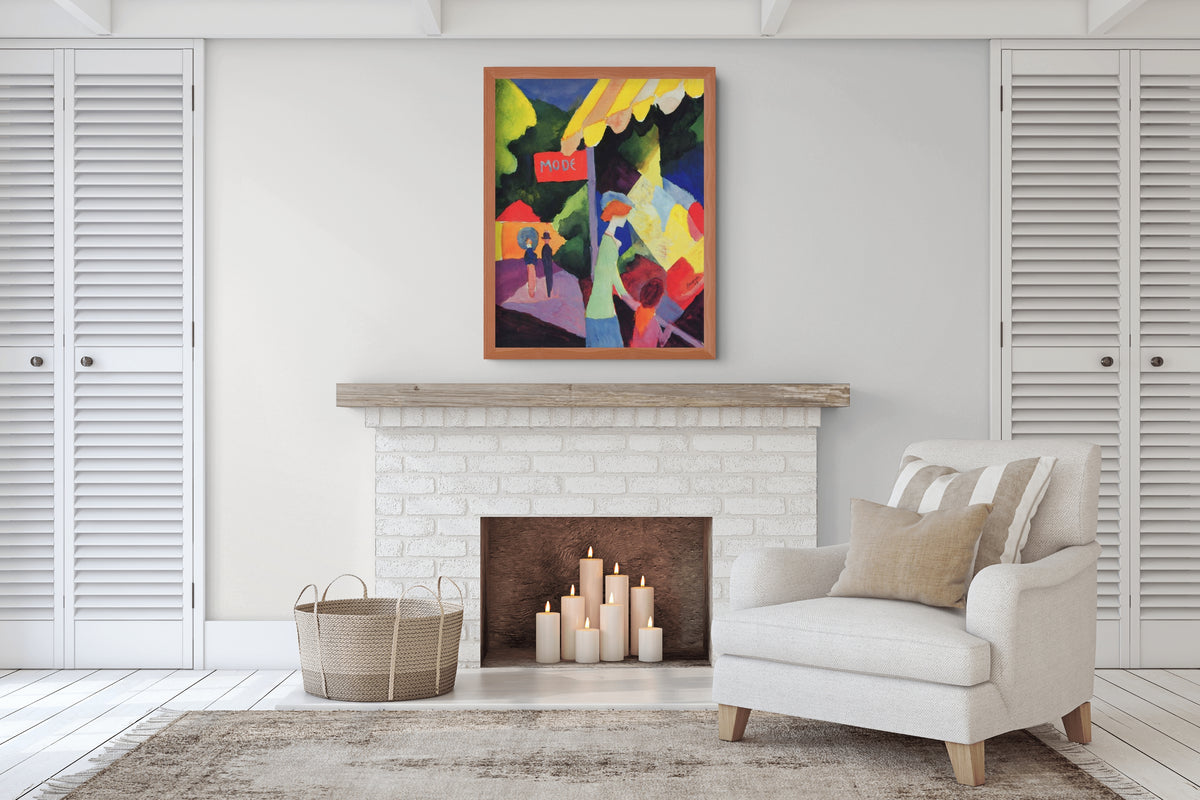 Fashion store - August Macke - Premium canvas 430g (gallery quality)