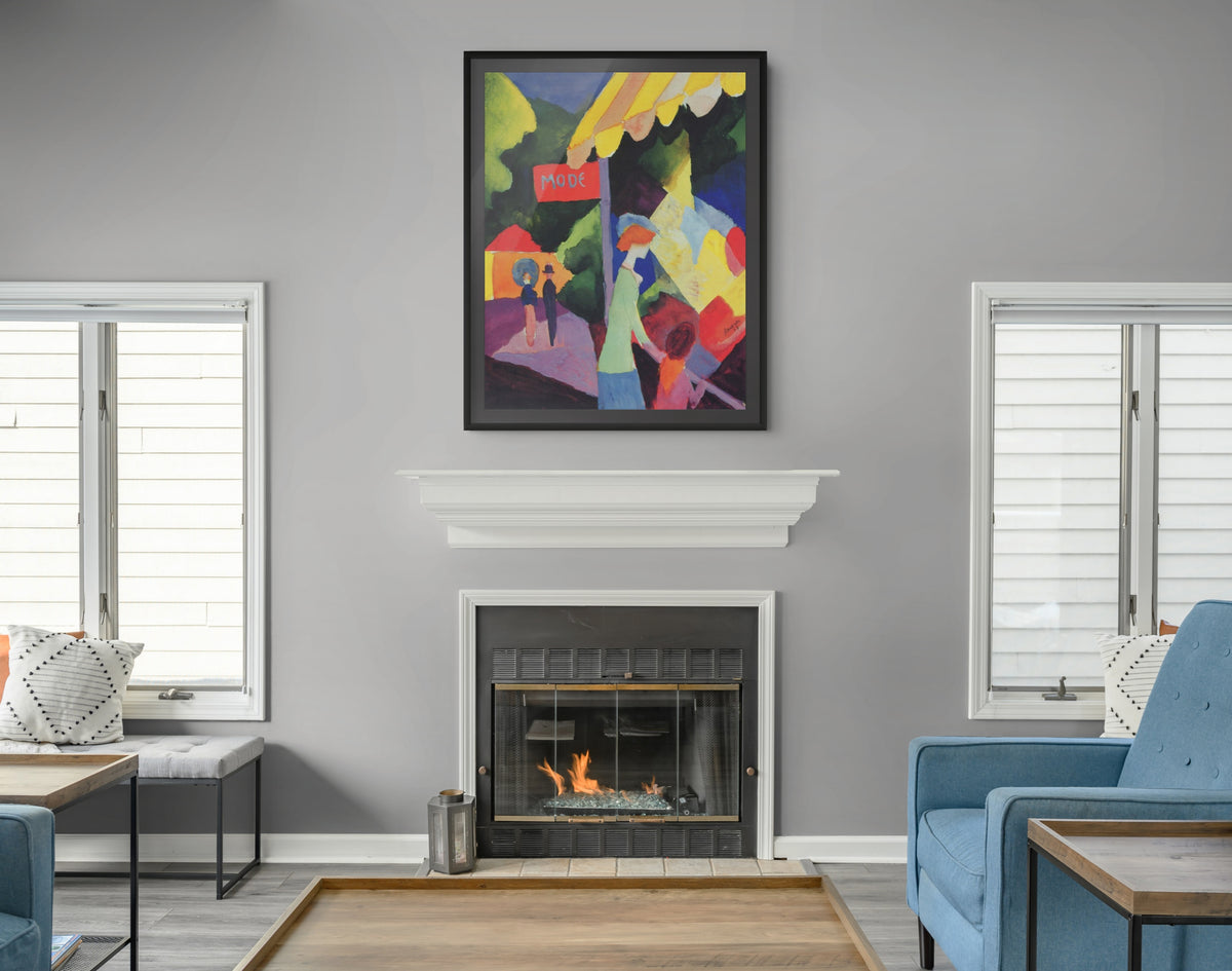 Fashion store - August Macke - Premium canvas 430g (gallery quality)