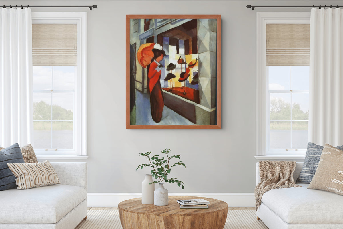 The Hat Shop -August Macke - Premium canvas 430g (gallery quality)