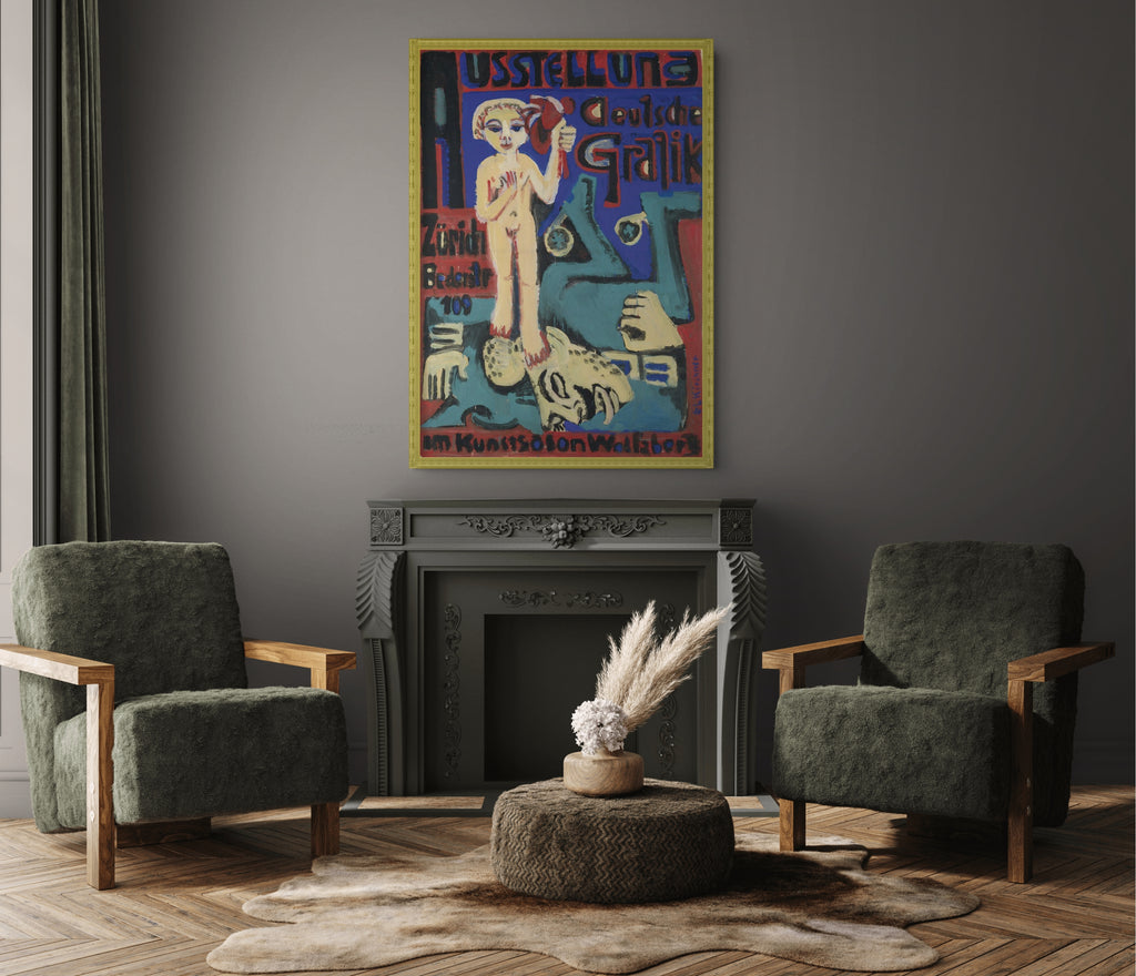 La danseuse - Ernst Ludwig Kirchner - Toile premium 430g (qualité galerie)
