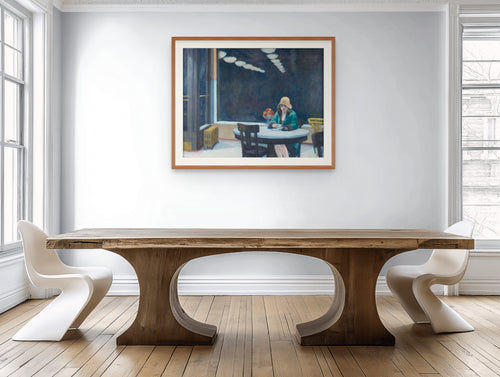 Automata - Edward Hopper - Lienzo premium 430g (calidad de galeria)