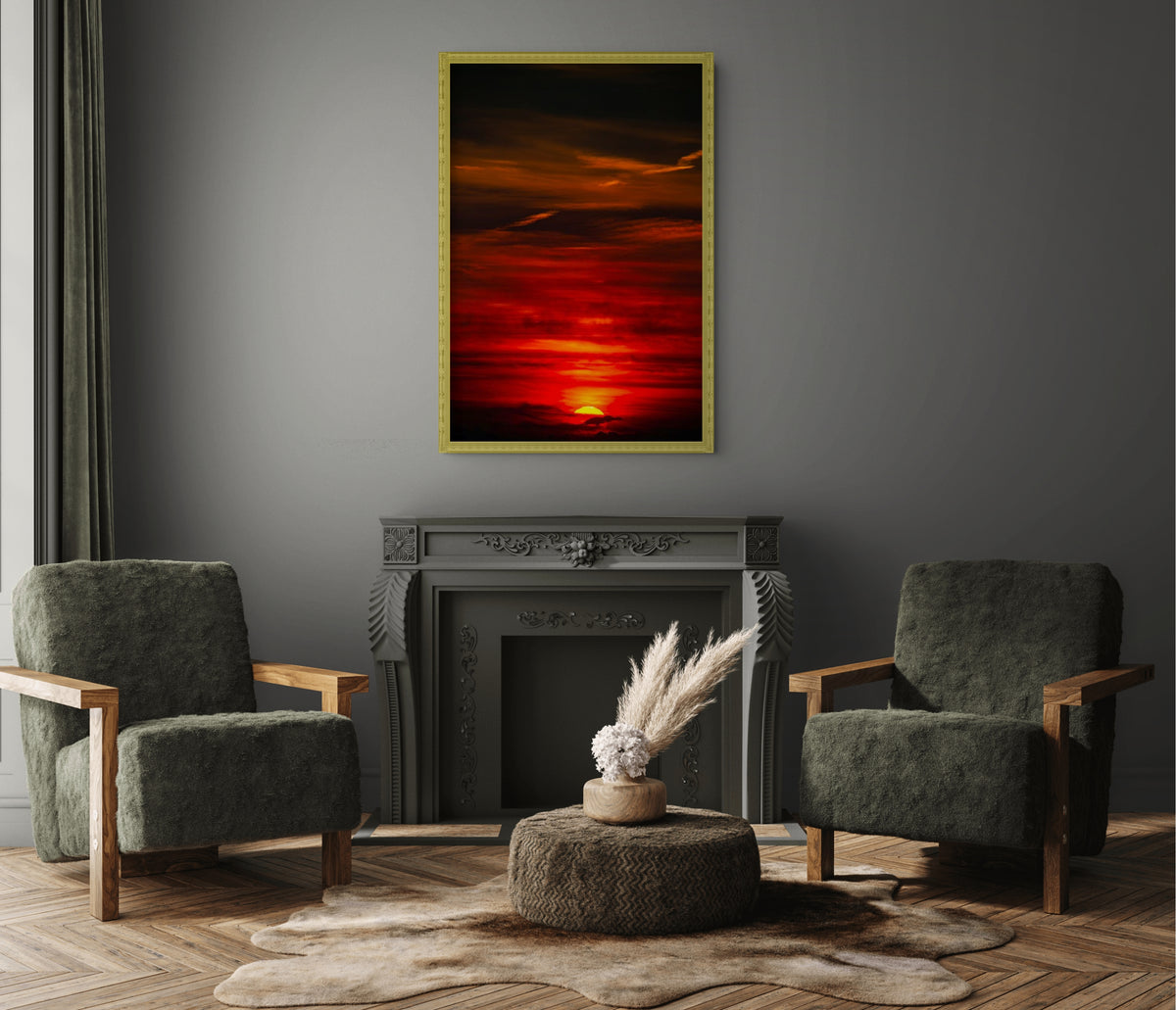 Cielo y Paisaje - Lienzo premium 430g (calidad de galeria)