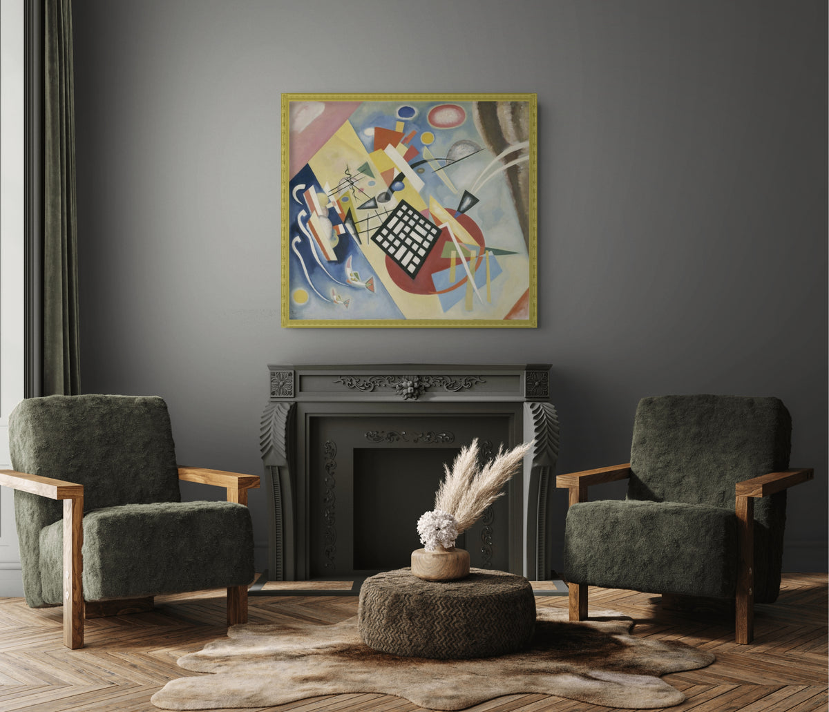 Grille noire - Vassily Kandinsky - Toile premium 430g (qualité galerie)