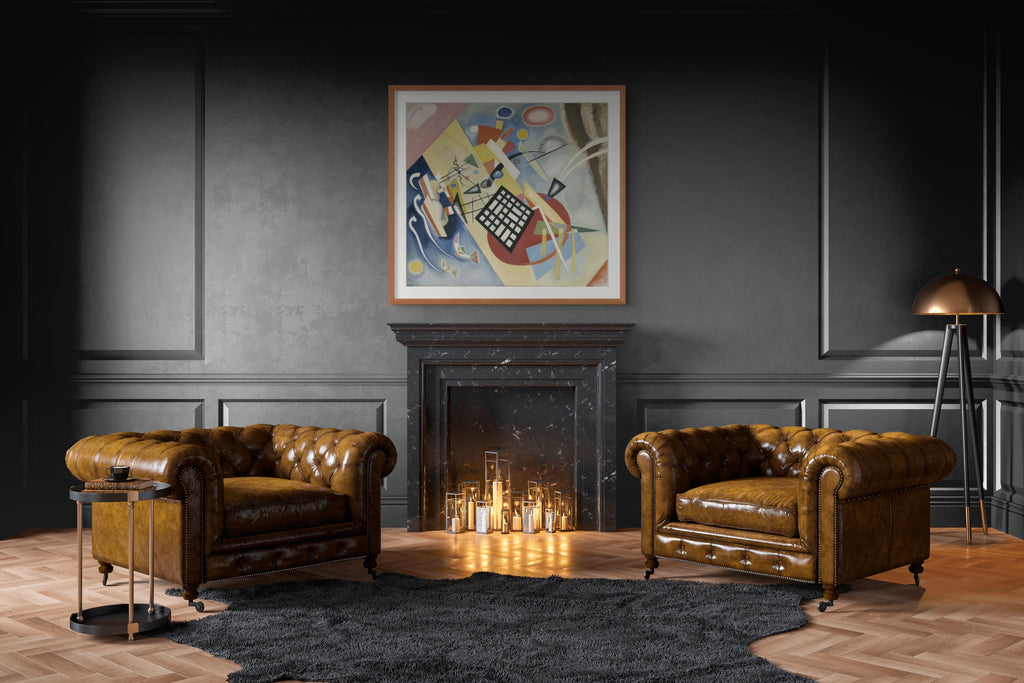 Grille noire - Vassily Kandinsky - Toile premium 430g (qualité galerie)