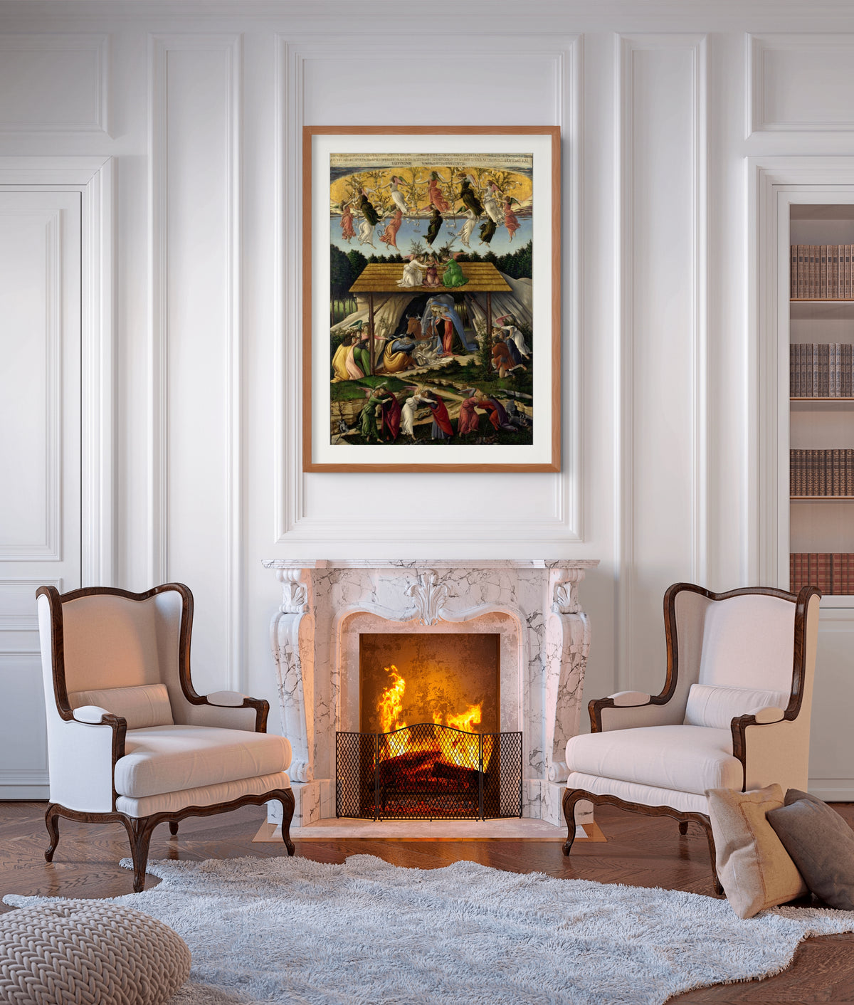 The Mystical Nativity - Sandro Botticelli - Premium 430g canvas (gallery quality)