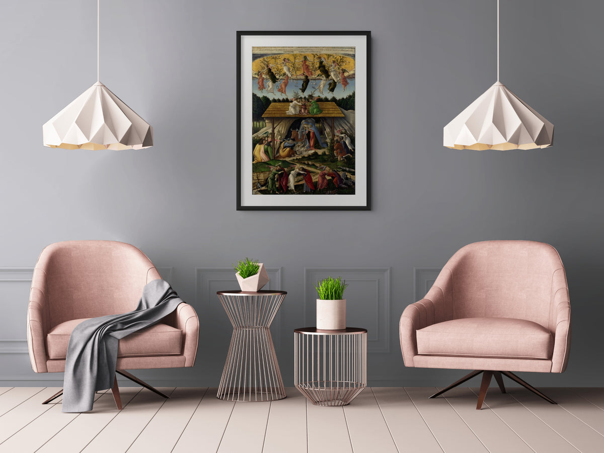 The Mystical Nativity - Sandro Botticelli - Premium 430g canvas (gallery quality)