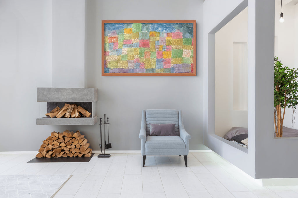 Paisaje colorido - Paul Klee - Lienzo premium 430g (calidad de galeria)