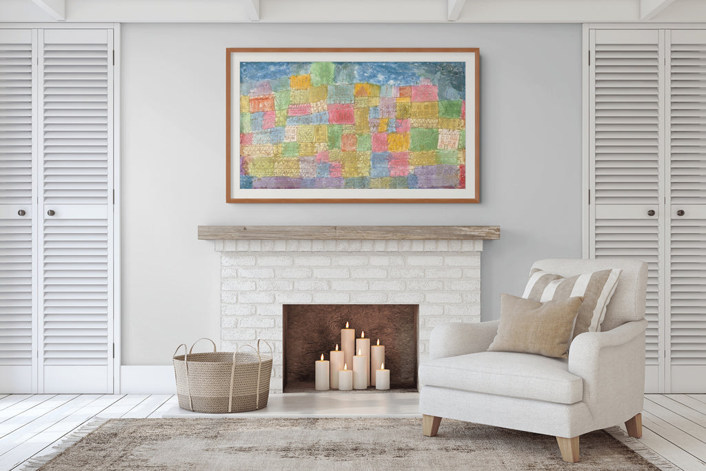 Paisaje colorido - Paul Klee - Lienzo premium 430g (calidad de galeria)