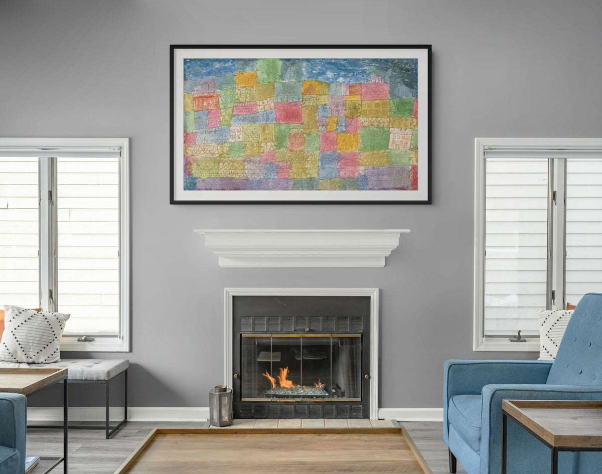 Paisaje colorido - Paul Klee - Lienzo premium 430g (calidad de galeria)