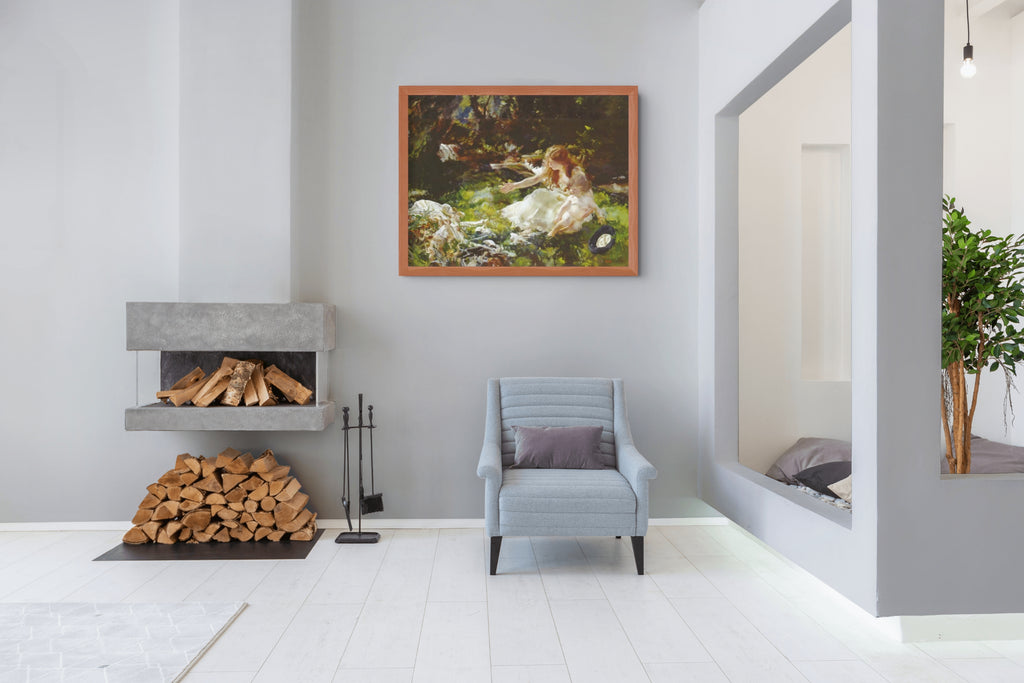 ...And the Fairies Fled - Charles Sims - Premium Canvas 430g (gallery quality)
