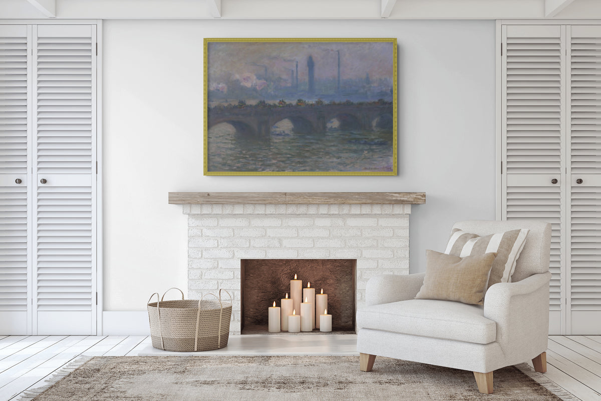Pont de Waterloo - Claude Monet - Toile premium 430g (qualité galerie)