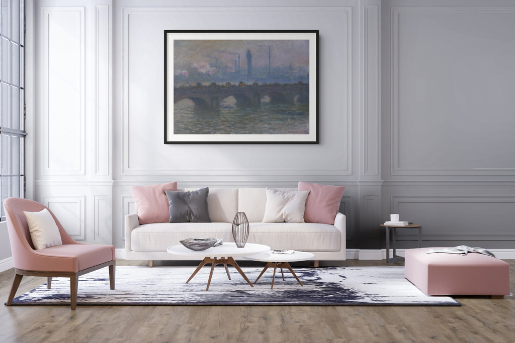 Pont de Waterloo - Claude Monet - Toile premium 430g (qualité galerie)