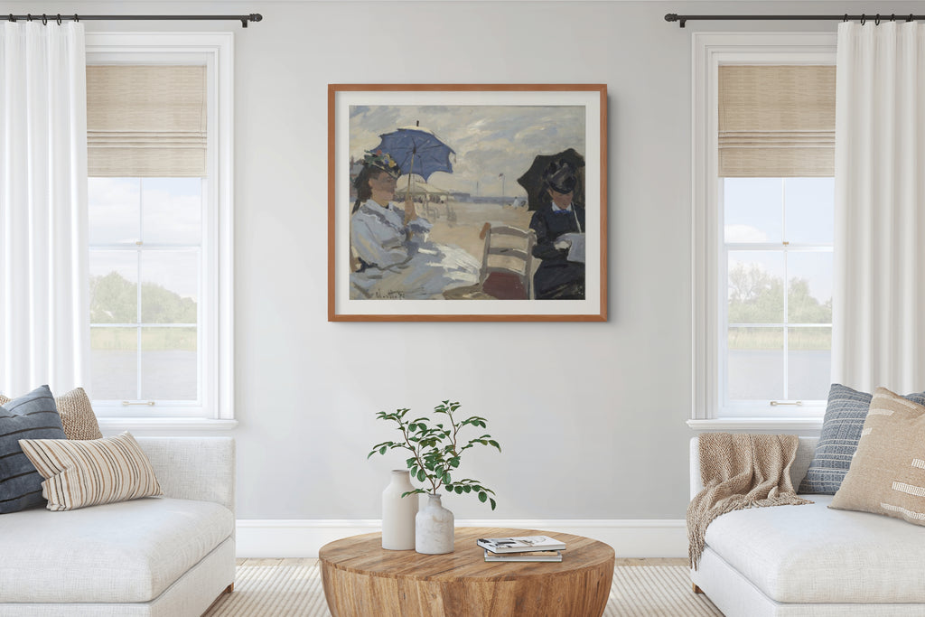 La playa de Trouville - Claude Monet - Lienzo premium 430g (calidad de galeria)